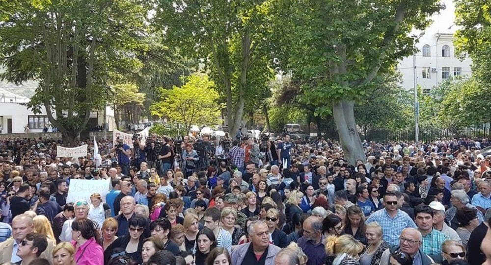 Акция протеста в Тбилиси