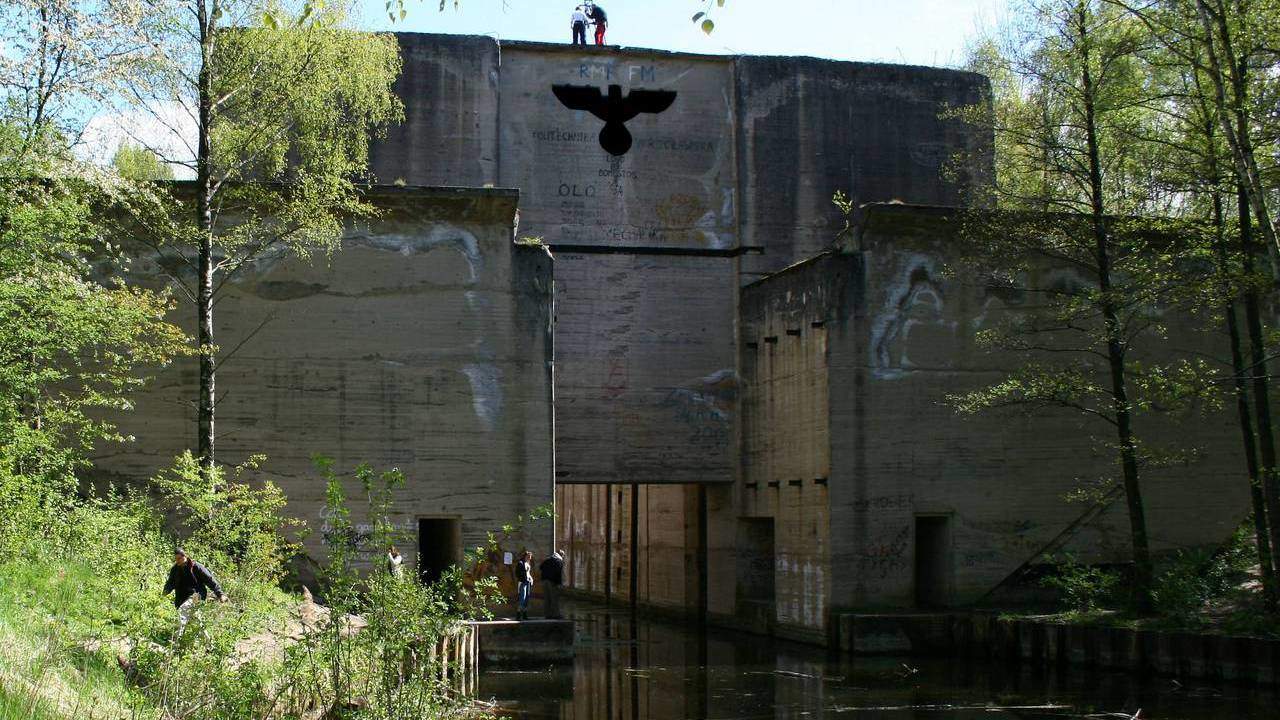 Бункер нацистской Германии в Мамерках, Польша