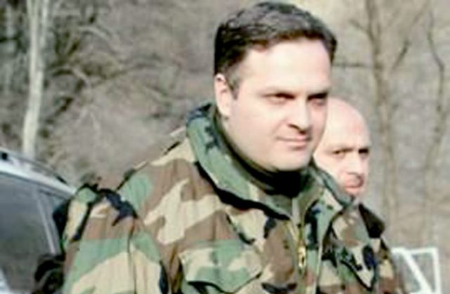 Георгий Барамидзе в ходе спецоперации в Местиа