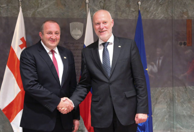 Официальный визит президента Грузии в Словению