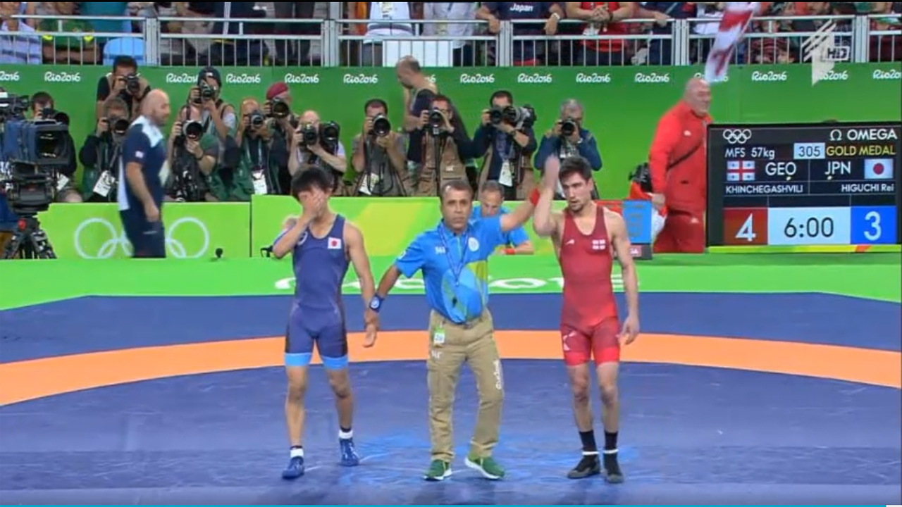Борец Хинчегашвили принес Грузии 2-ю золотую медаль на Олимпийских играх в Рио