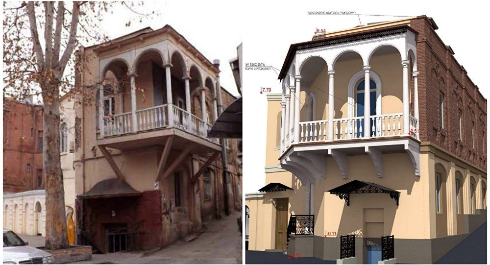 В старом Тбилиси сохранят двухэтажное здание XIX века