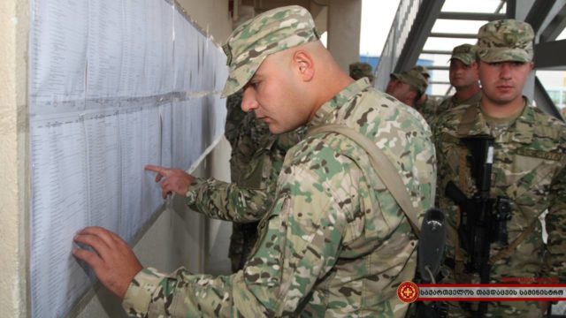 Грузинские военные проголосовали в Афганистане