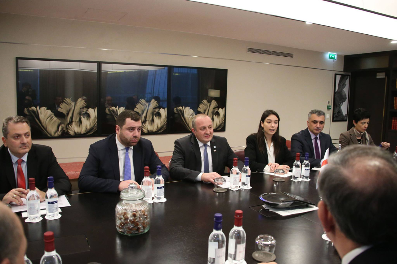 Президент Грузии Георгий Маргвелашвили находится с рабочим визитом в Париже