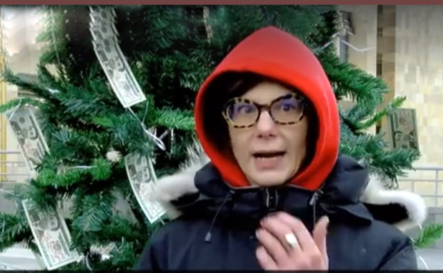 В Тбилиси прошла акция под лозунгом "Спасите лари"