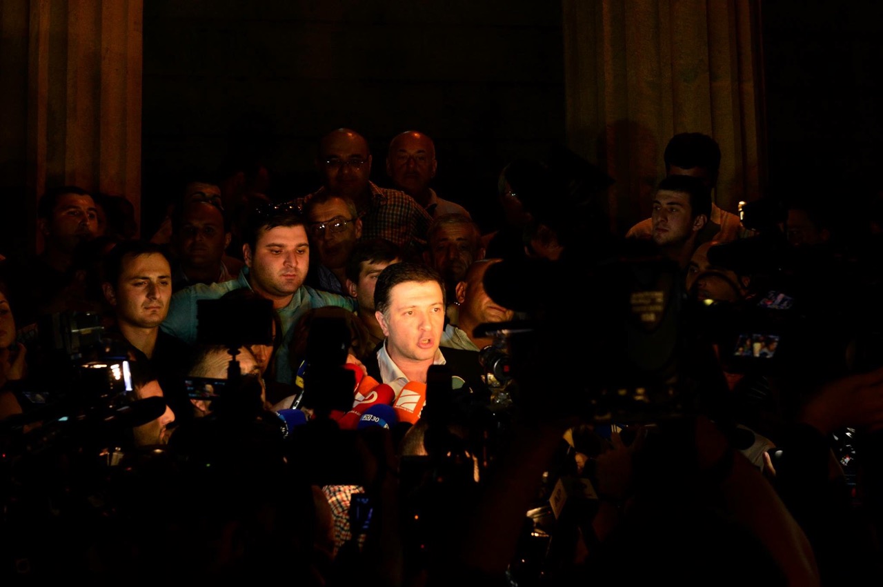 Бывший мэр Тбилиси Гиги Угулава на свободе