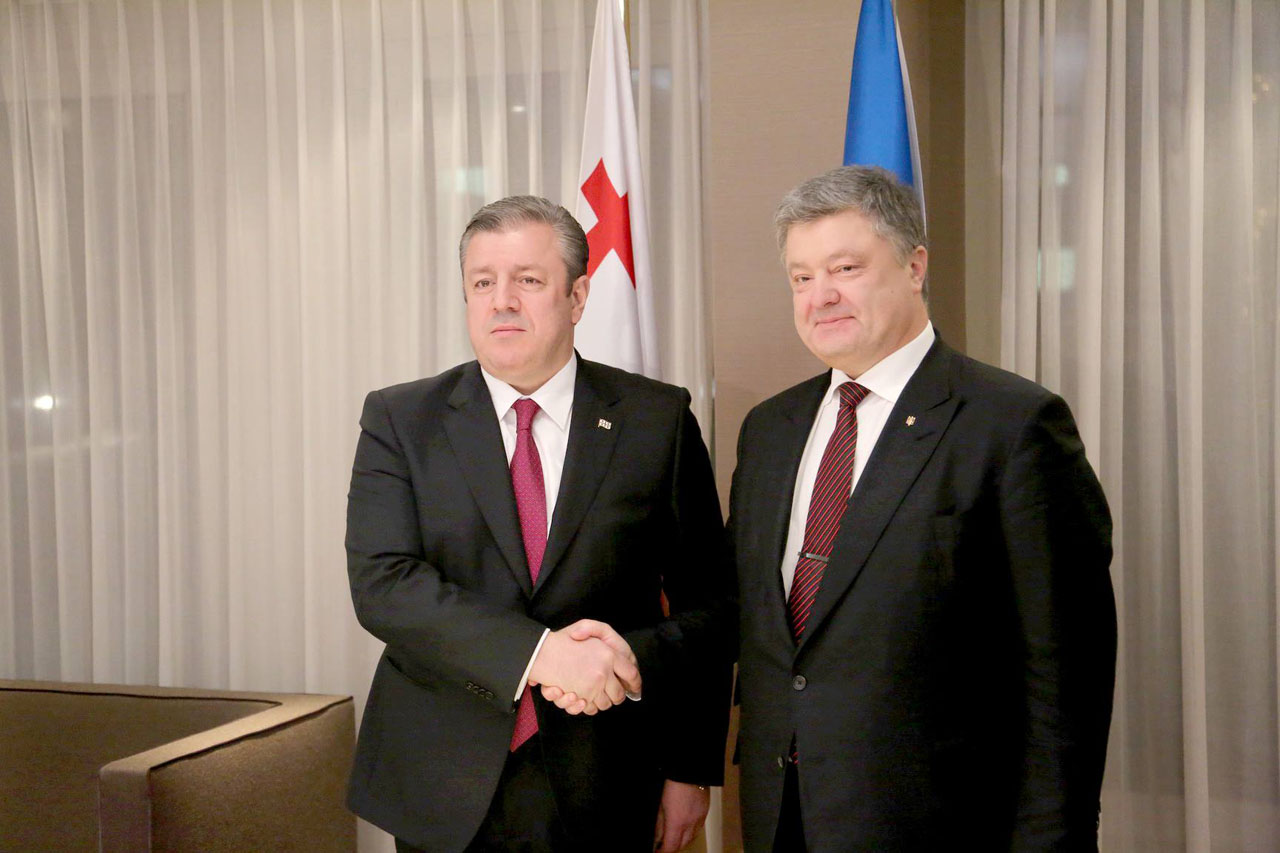 Премьер Грузии встретился с президентом Украины