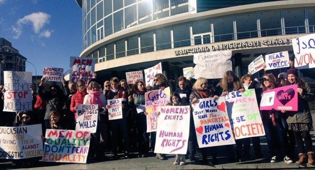 Тбилиси присоединился к "Маршу женщин на Вашингтон"