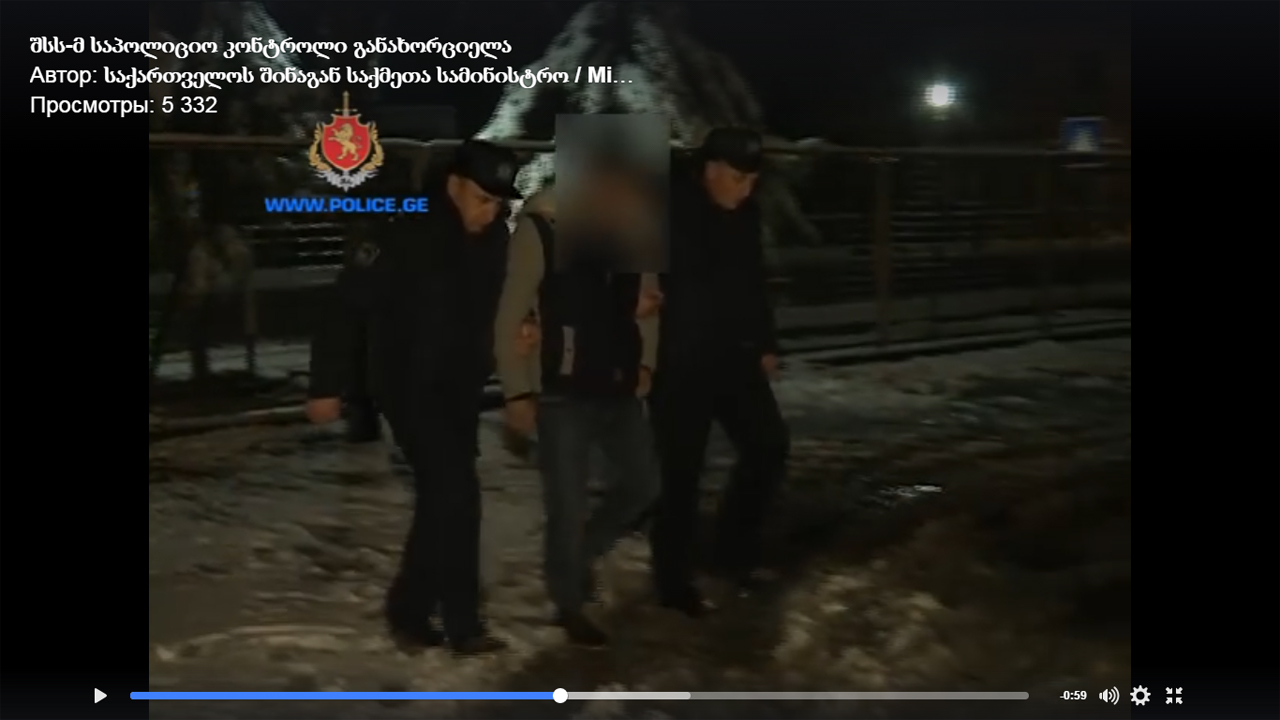 Полицейский контроль в Грузии