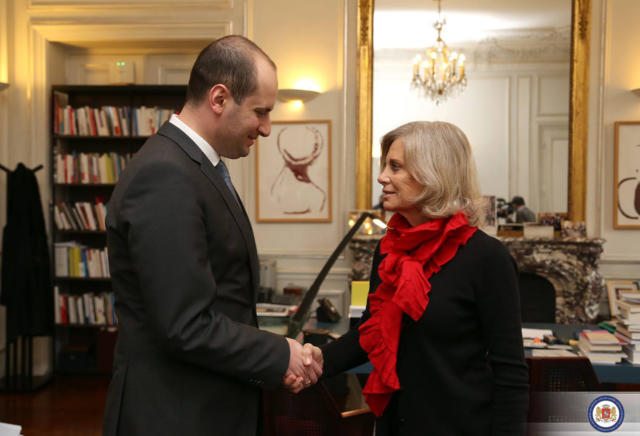 Глава МИД Грузии встретился с председателем комитета внешних связей Национальной ассамблеи Франции