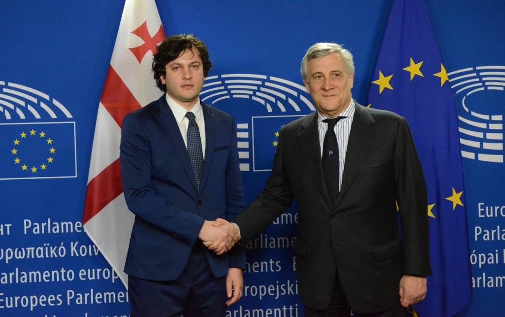 Ираклий Кобахидзе встретился с председателем Европарламента Антонио Таяни