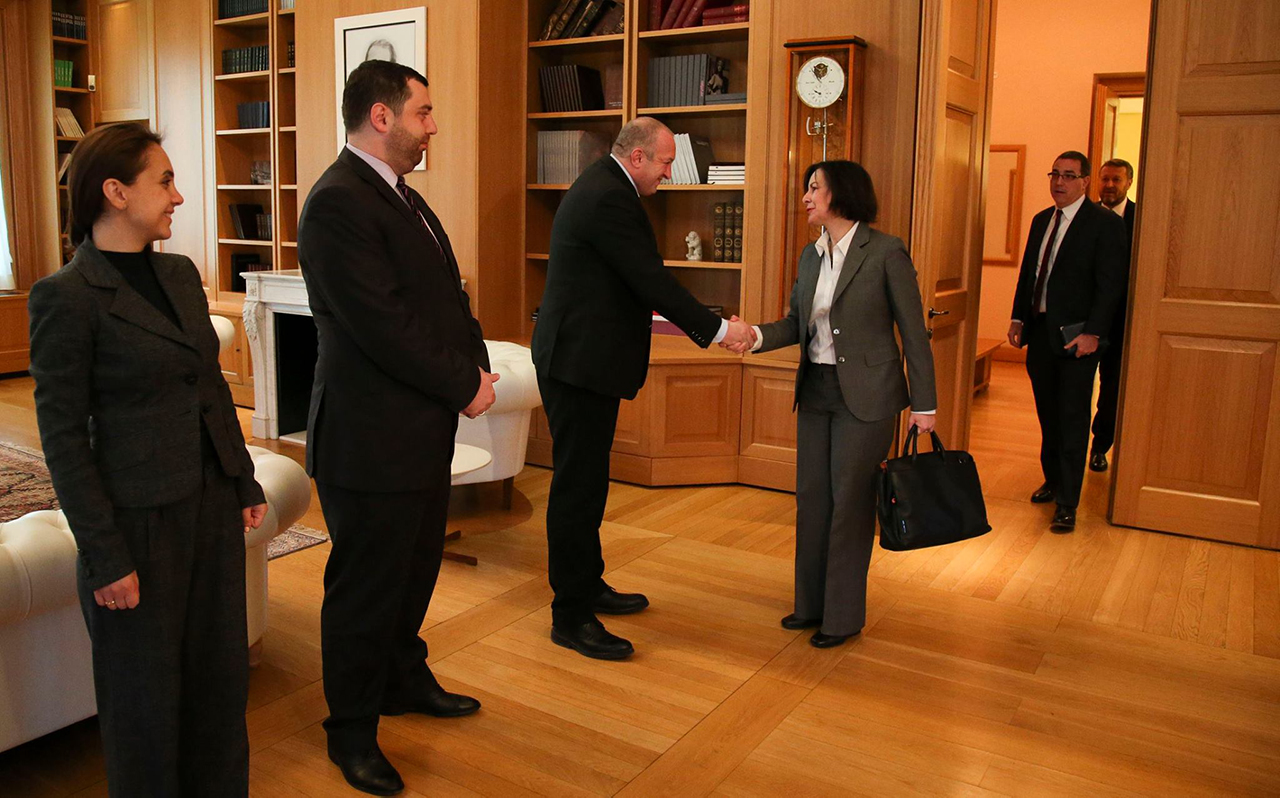 Президент Грузии встретился с представителями Международного Валютного Фонда