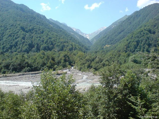 В Грузии в высокогорном регионе Рача сошел оползень