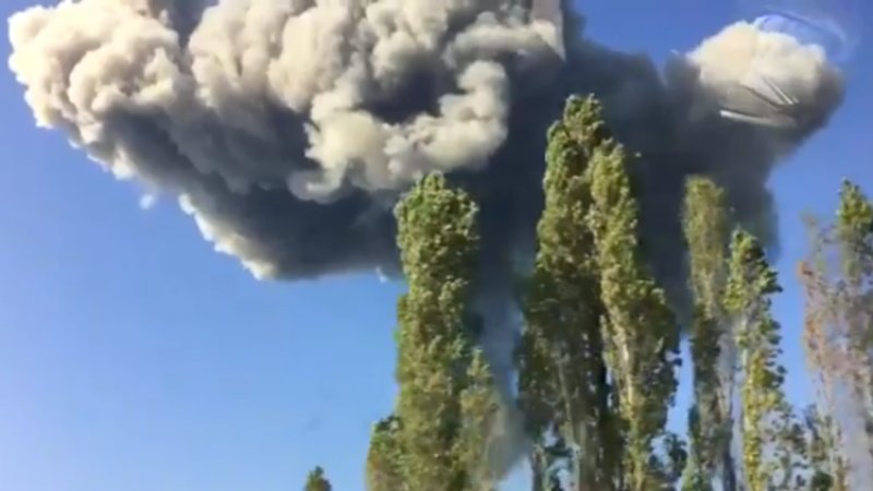 Две россиянки погибли при взрыве на военном складе в Абхазии (Видео)