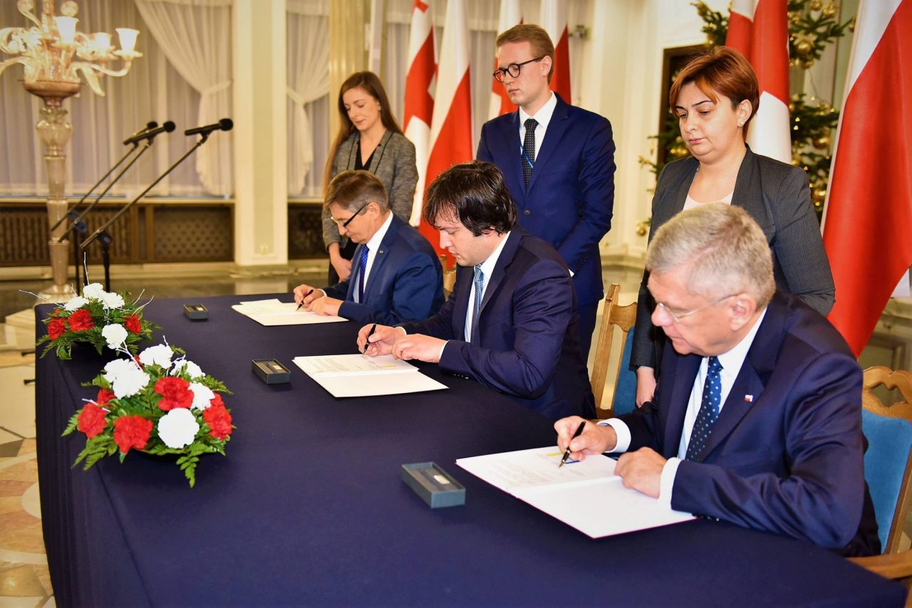 Парламент Грузии, cейм и cенат Польши оформили соглашение о стратегическом сотрудничестве