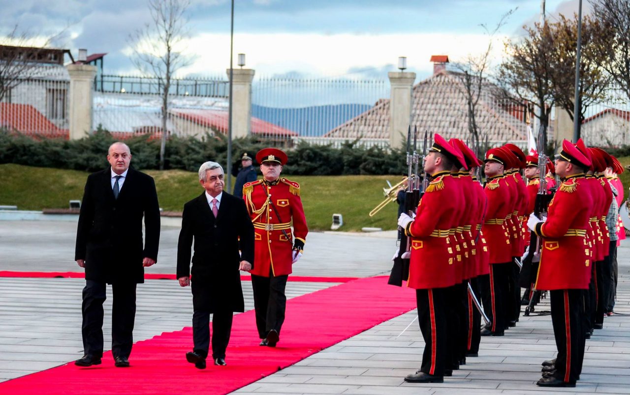 Визит президента Армении в Грузию