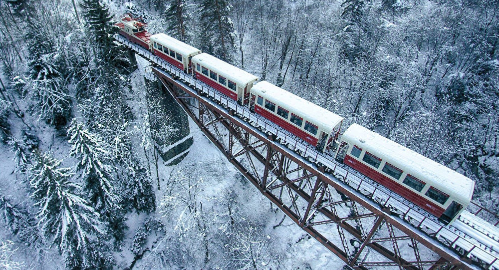 Пассажирский поезд "кукушка" Боржоми-Бакуриани сошел с рельсов (видео)