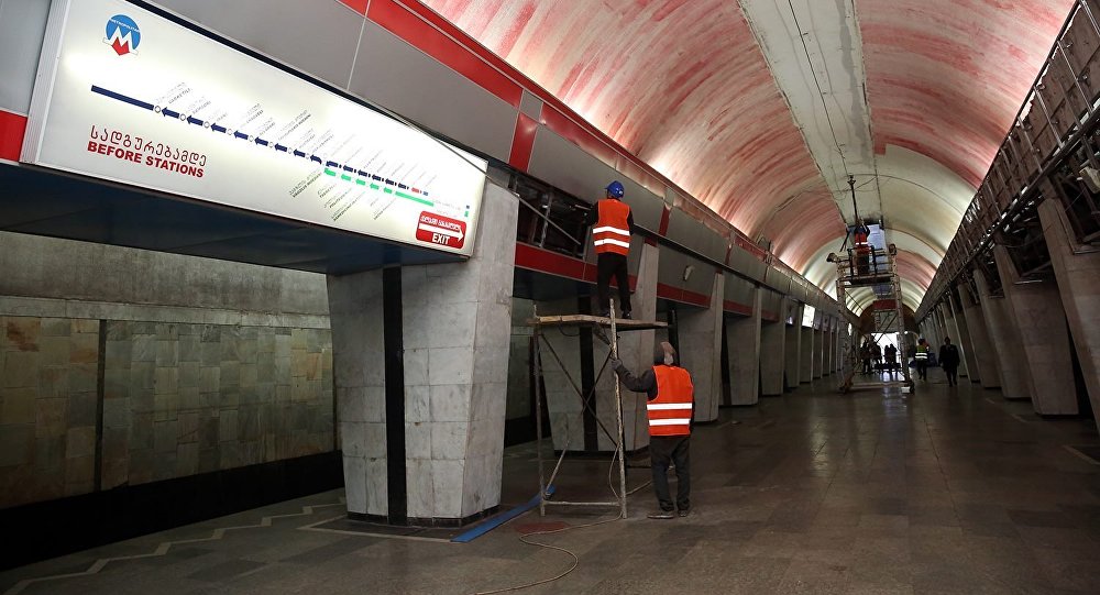 В Тбилиси после ремонта заработала в обычном режиме станция метро "Гурамишвили"