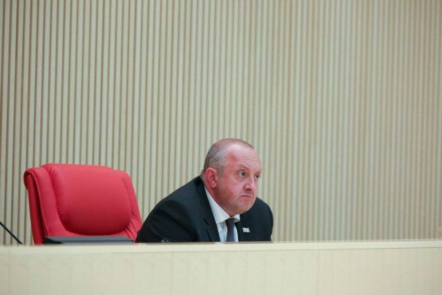 Последнее выступление президента Георгия Маргвелашвили в парламенте Грузии