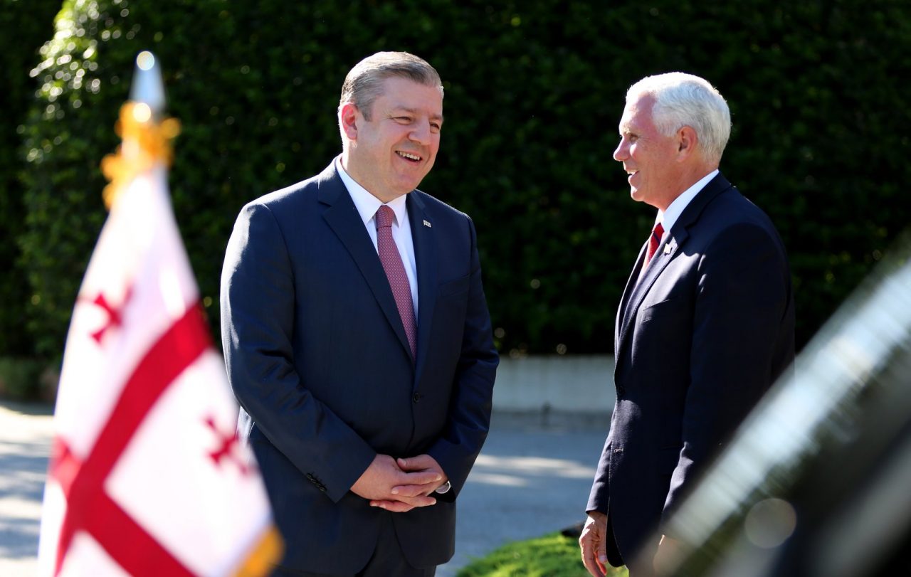 Вице-президент США принял премьер-министра Грузии в своей резиденции