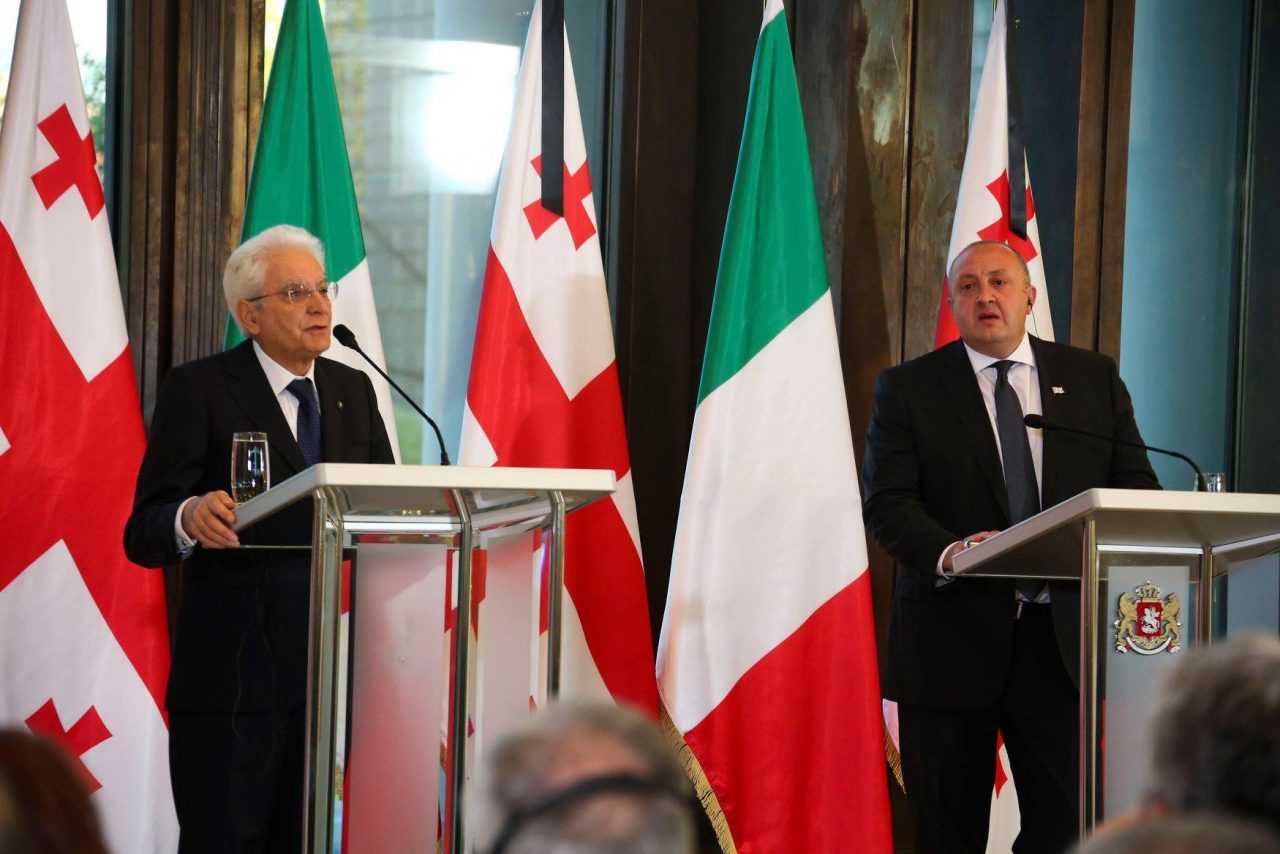 Первый в истории государственный визит в Грузию президента Италии Серджо Маттарелла