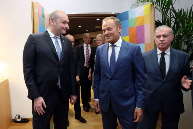 Премьер-министр Грузии встретился с президентом Европейского совета Дональдом Туском