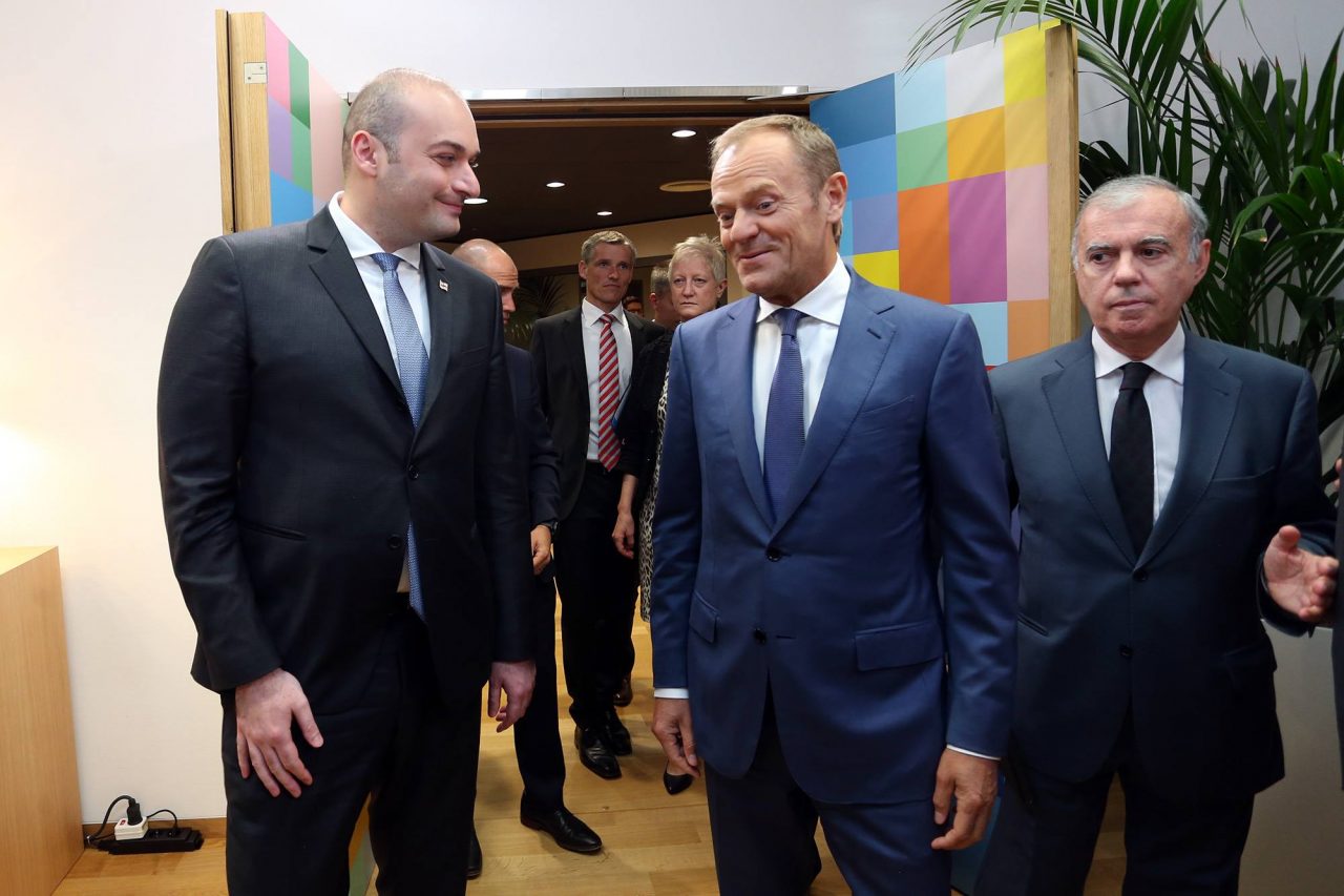 Премьер-министр Грузии встретился с президентом Европейского совета Дональдом Туском