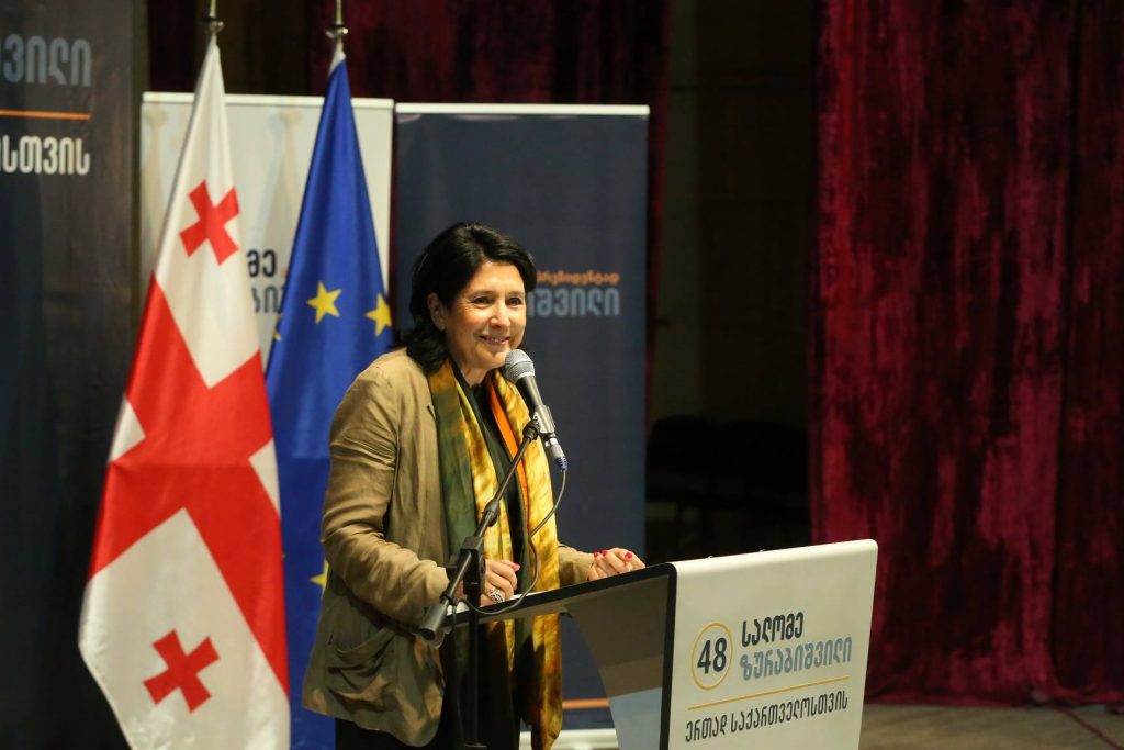 Оппозиция обвинила кандидата в президенты Грузии Саломе Зурабишвили в разжигании межэтнической розни