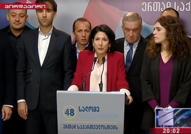 Саломе Зурабишвили готова ко второму туру президентских выборов
