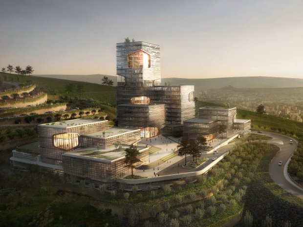 В Тбилиси планируют построить необычное здание неподалеку от озера Лиси