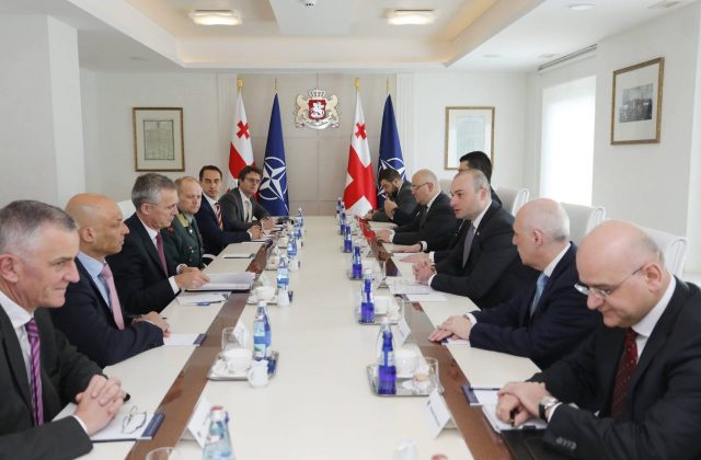 Генеральный секретарь НАТО провел переговоры с премьер-министром Грузии