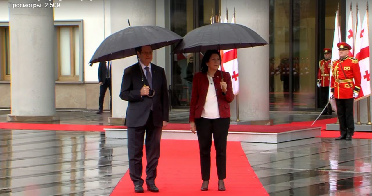 Во Дворце государственных церемоний прошла официальная встреча президента Республики Кипр