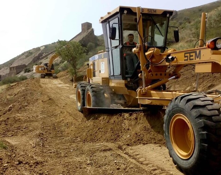 Начался ремонт дороги Сагареджо-Удабно- Давид-Гареджи