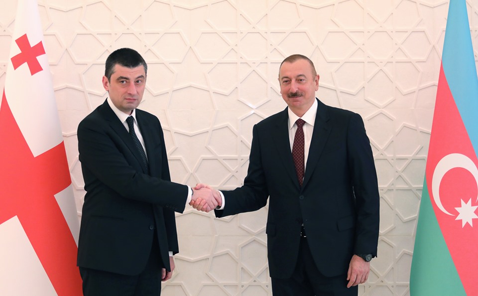 Визит Георгия Гахария в Азербайджан