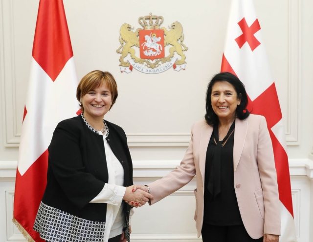 Президент Грузии встретилась с президентом Национального совета Швейцарии