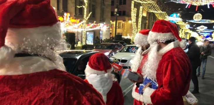 Каха Каладзе и сотрудники мэрии устроили сюрприз жителям и гостям Тбилиси