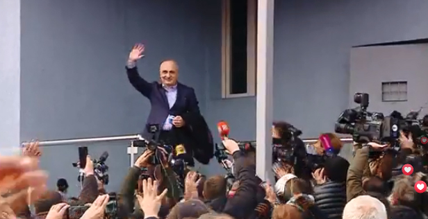 Вано Мерабишвили вышел из тюрьмы