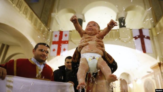 Патриархия Грузии объявила регистрацию на 63-й этап всеобщего крещения детей