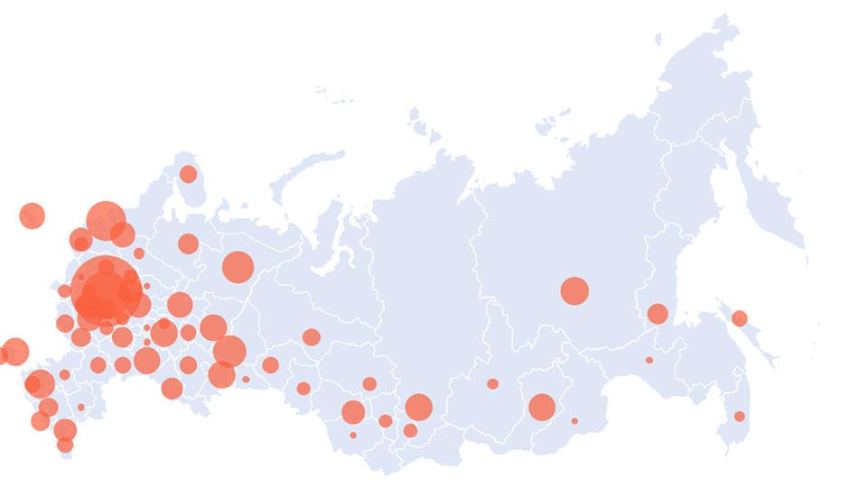 В Российской федерации за сутки выявлены 1154 новых случая коронавирусной инфекции