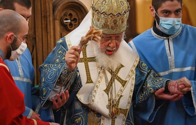 Илия II отслужил праздничный молебен в честь Святого Николая Чудотворца