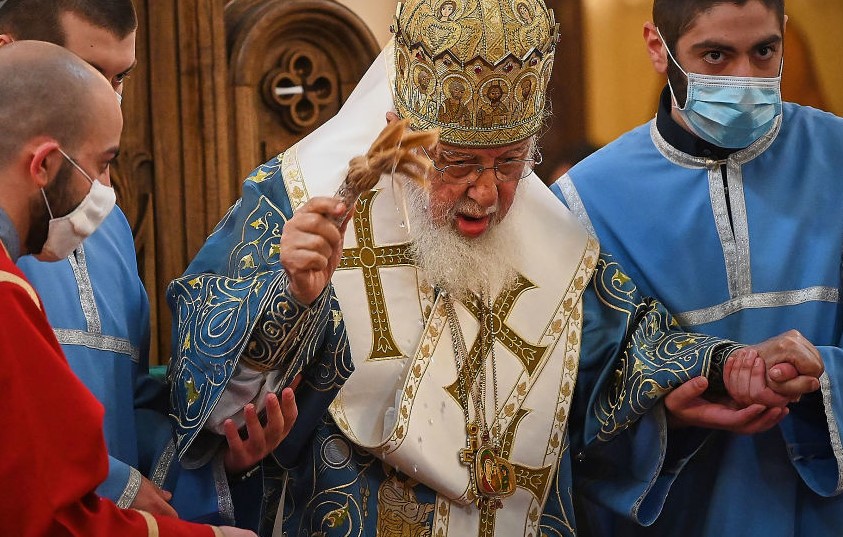 Илия II отслужил праздничный молебен в честь Святого Николая Чудотворца