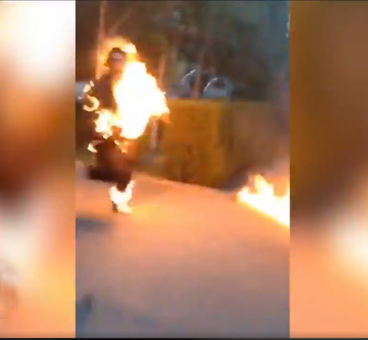 Женщина-трансгендер подожгла себя у здания мэрии Тбилиси