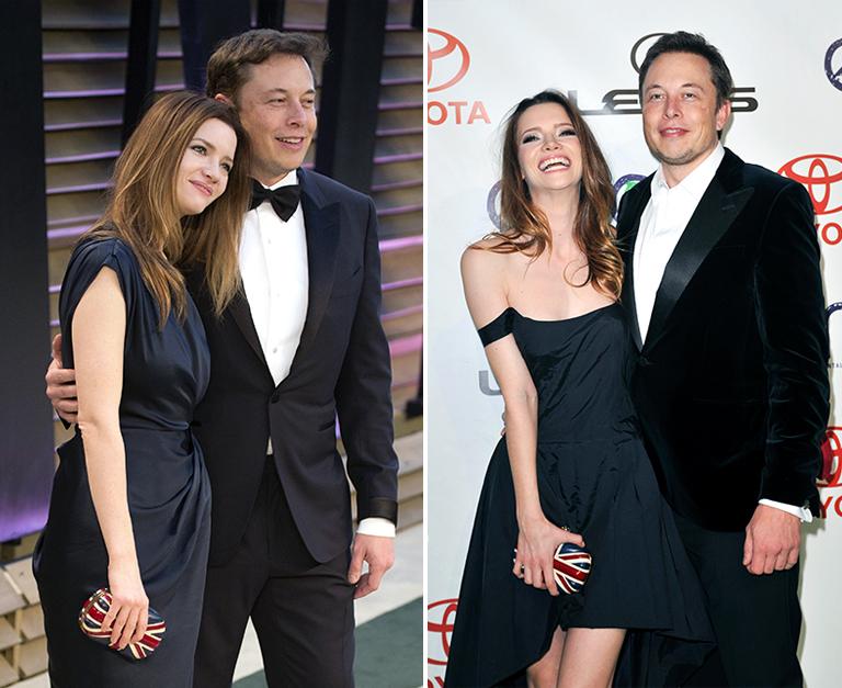 Илон Маск со второй женой - актрисой Талулой Райли