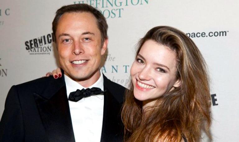Илон Маск и его первая жена Джастин