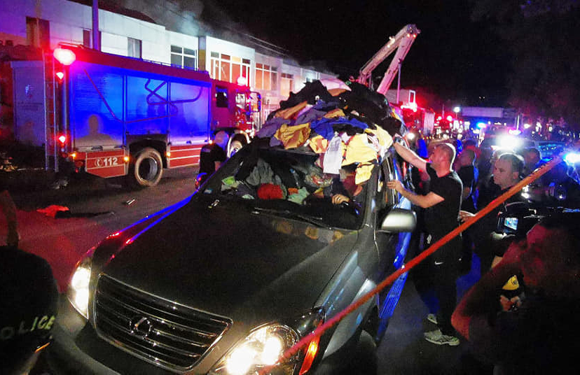 В Тбилиси пожар на вещевом рынке в Варкетили ликвидирован
