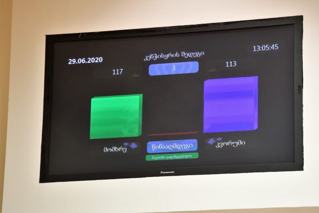Парламент Грузии утвердил поправки в Конституцию о новой избирательной системе