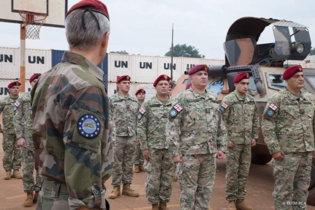 Взвод Национальной гвардии Грузии отправился в Центральноафриканскую Республику