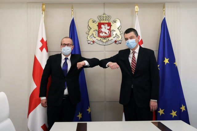 Георгий Гахария встретился с Хансом Клюге