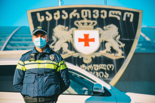 В Грузии произведена новая зимняя форма для сотрудников патрульной полиции
