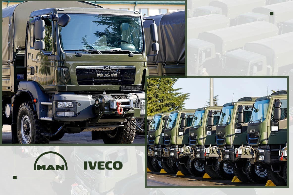 Грузинская армия получила более 300 автомобилей военного назначения MAN и IVECO